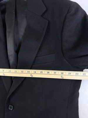 Brooks Brothers 100% Cashmere Jacket 39R Black Blazer Mens