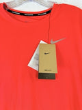 Nike Mens Miler T Shirt Small Running Orange Short Sleeve Dri Fit New NWT