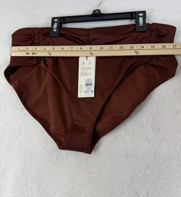 Calia Swim Bottom XL Copper Adjustable Tie Front Womens Tankini Swimwear New NWT