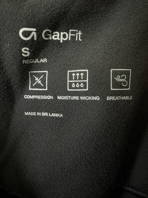 GapFit Leggings Small Women Black New NWT Knit Pants Pull On Straight Gap Fit