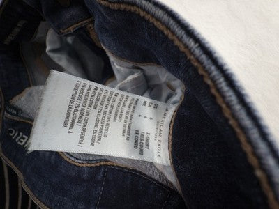 American Eagle High Rise Skinny Kick Jeans 6 X Short Blue Womens Next Level