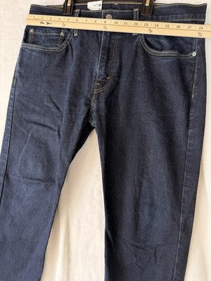 Levis 502 Jeans 35x30 Tapered Stretch Blue Mens Levi’s New NWT