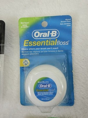 Vintage Johnson & Johnson Dental Floss Mint Waxed 90s Oral B Lot