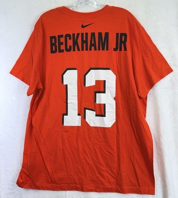 Nike Tee Men XL Cleveland Browns Beckham Jr Short Sleeve Orange