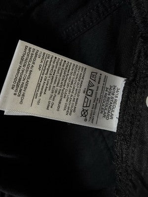 Gap Mid Rise UltraSoft Denim Cutoff Shorts Women 34 18 Black Relaxed 4” New NWT
