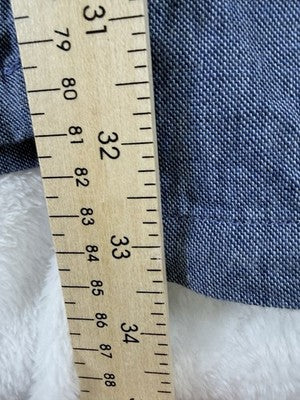 Banana Republic Aiden Pants 32x24 Blue Linen Cotton Chino Mens