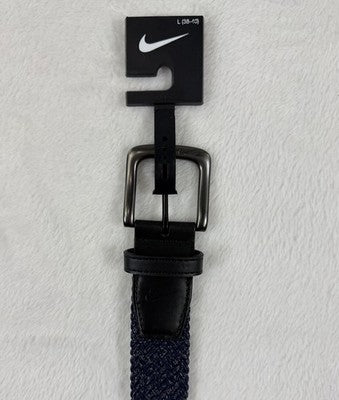 Nike G-Flex Woven Stretch Golf Belt Small Mens Blue 30 32 New NWT