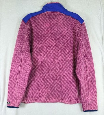 Chubbies Large Pullover 1/4 Zip Shirt Let Me Pink Quilted Sweatshirt New NWT