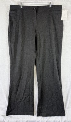 Vintage Liz Claiborne First Issue Dress Pants 14 Gray Ponte Knit Bootcut New NWT