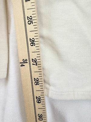 Talbots Corduroy Jeggings 4 Ivory Winter White Pants Womens