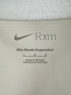 Nike Form Tank Top Large Womens Beige Sleeveless Workout New NWT $65