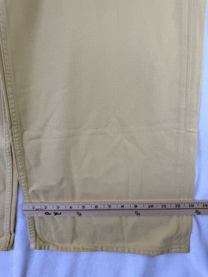 Gap Baggy Mid Rise Jeans 30 10 Womens Yellow Ultrasoft Denim New NWT