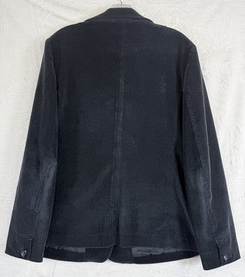 LL Bean Corduroy Jacket Womens 8 Navy Blue Blazer