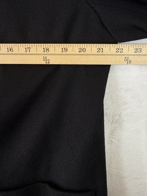 Vintage Wool Blazer 18 Black Made In USA 1 Button Womens Hannington