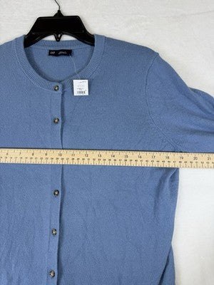 Gap CashSoft Cardigan Sweater Women Small Petite Blue Cash Soft New NWT