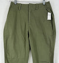 Gap Downtown Khaki Pants 0 Womens Green New NWT Khakis Cotton Stretch