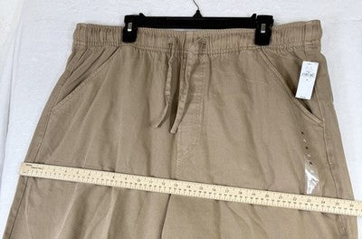 Gap Mid Rise Easy Horseshoe Jeans XL Tan Beige Pull On Womens New NWT