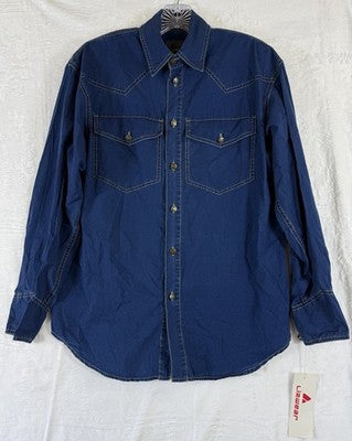 Vintage Liz Claiborne Shirt Small Western Denim 80s 90s Hipster Deadstock