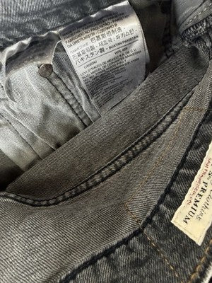 Levis 502 Taper Fit Jeans 34x30 Men’s Stretch Black Gray Levi’s