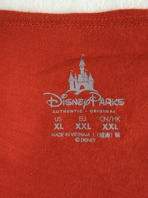 Disney Parks Top XL Womens Mickey Mouse Embroidered Walt Disney World Shirt Red