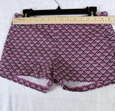 Express Shorts 0 Womens Pink Side Zip Cotton Stretch