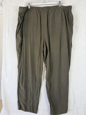 Boden 18 Womens Pants Pull On Lightweight Khaki Green UK 22 New NWT