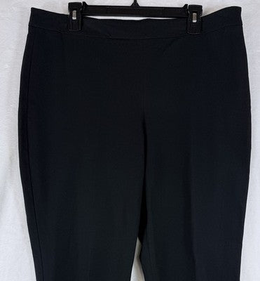 Talbots Chatham Ankle Pants 16 Petite Curvy Women 16P Black