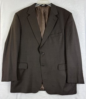 Jos A Bank Blazer 43r Wool Mens Brown Jacket Gordon Signature Collection