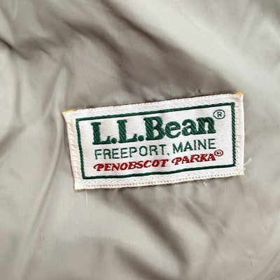 Vintage LL Bean Womens Jacket Large Down Puffer Coat 90s Penobscot Parka Hipster