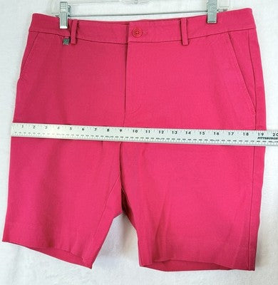 Lauren Ralph Lauren Shorts 10 Petite Fuschia Bright Pink Bermuda Chino Women 10P