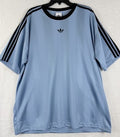 Adidas Jacquard Jersey Mens XL Ash Blue Black T Shirt Originals New NWT