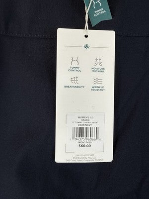 Lady Hagen Golf Skort Small Navy Blue Pockets Tummy Control Slimming Womens NEW