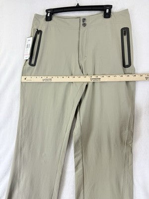 Cabelas Pants Womens 10 Triune Hiking Beige Tan Nylon Quick Dry New NWT