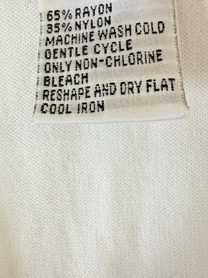 Talbots Sweater Large Short Sleeve White V Neck Womens Vintage