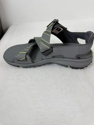 Kuru Mens Sandals 9 Current Gray Shoes Hiking Plantar Fasciitis New