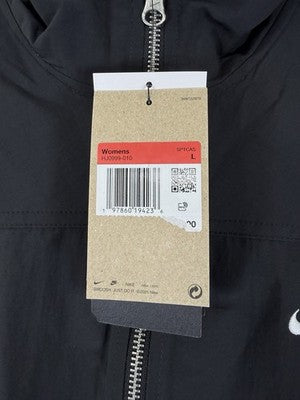 Nike Sportswear Jacket Large Womens Everything Wovens Black Full Zip Cropped NWT