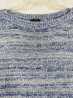 Talbots Small Petite Tops Sweater Boat Neck Blue 3/4 Sleeve Womens SP