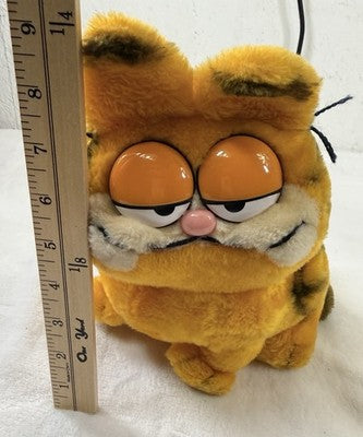 Garfield Vintage 80s Plush Toy Dakin 1981 Plush Cat Toy Jim Davis 9”