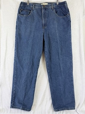 LL Bean Double L Jeans 38x30 Flannel Lined Mens Denim Comfort Waist