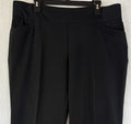 CJ Banks Signature Slimming Pants 16W Petite Black Ponte Knit Pull On Womens