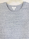 J Jill 1X Tunic Top Pure Jill Heather Blue Gray Knit Short Sleeve Womens Pima