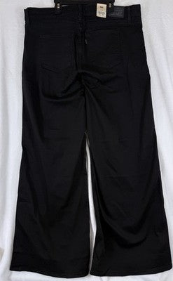 Levis 318 Shaping Wide Leg Jeans 34 Womens Black 34x32 Levi’s New NWT