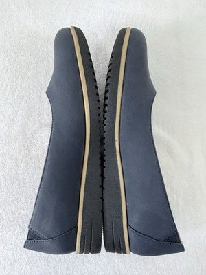 Soul Naturalizer Idea Ballet Flat Women 7.5 Indigo Leather Slip On Almond Toe