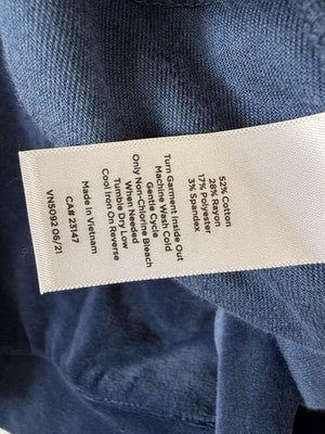 Talbots 3X Petite Jacket Velour Full Zip Blue 3XP Plus Size Womens New NWT