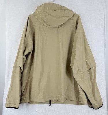 Nike Tech Woven Jacket Large Mens Parachute Beige Black Hooded New NWT $145