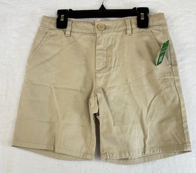Gap Kids Uniform Midi Shorts 12 Girls Beige Tan 6.5” New NWT