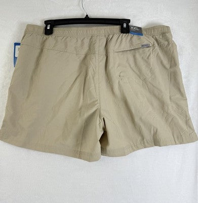 Columbia Shorts Womens XXL Sandy River Short II 5” Nylon Beige Pockets New NWT