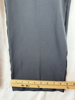 Susan Graver Smart Ponte Pants XL Petite Gray Pull On Knit Slim Leg Womens