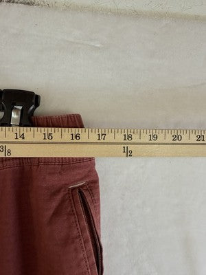 LL Bean Explorer Ripstop Pants Mens Medium 32” Clay Red Comfort Waist 513220