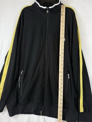 Polo Ralph Lauren 2XL Men Track Jacket Black Yellow Full Zip 2XB Performance